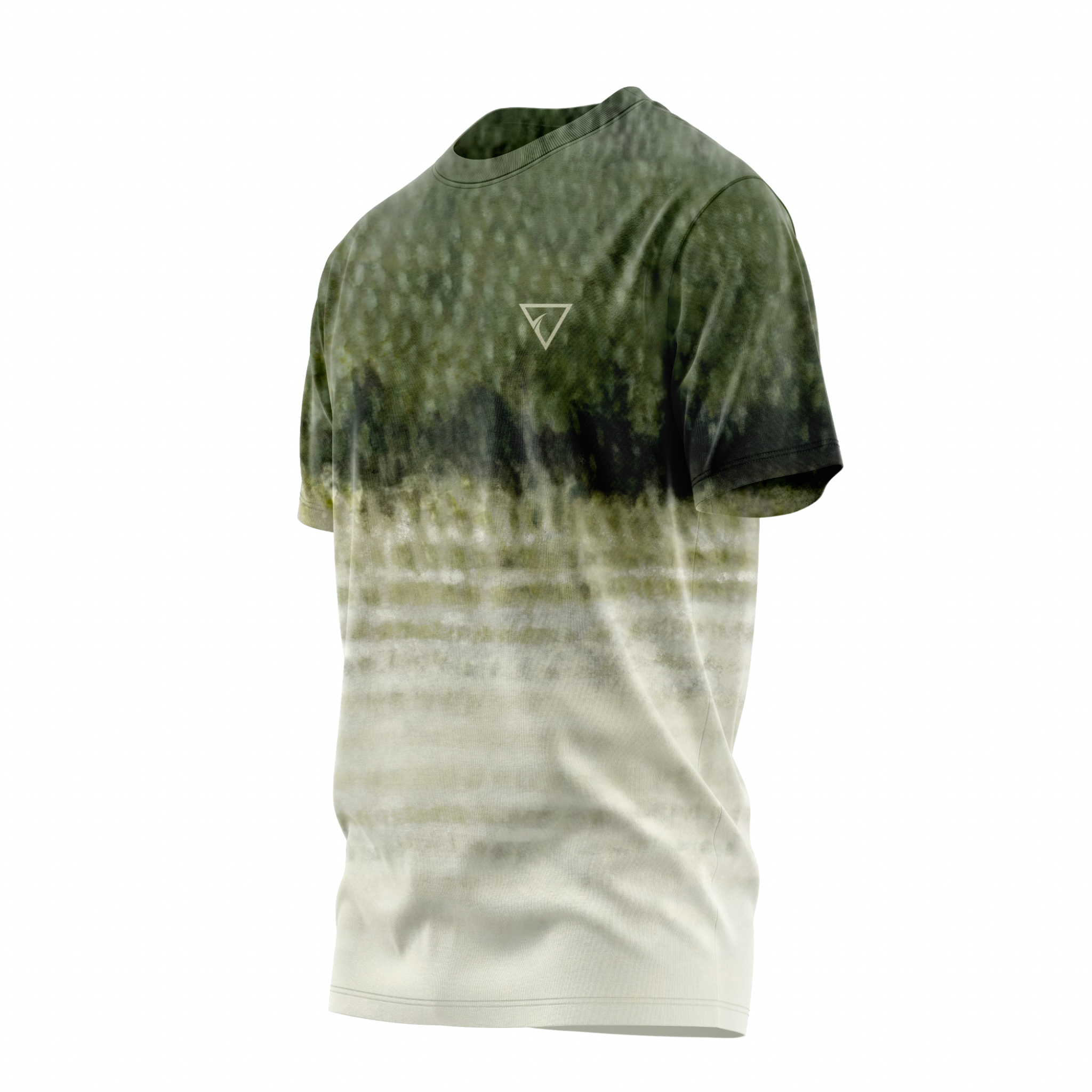 Bass Men's Crew Performance Short Sleeve Shirt – Lightweight, moisture-wicking fishing shirt for active outdoor use with UPF sun protection