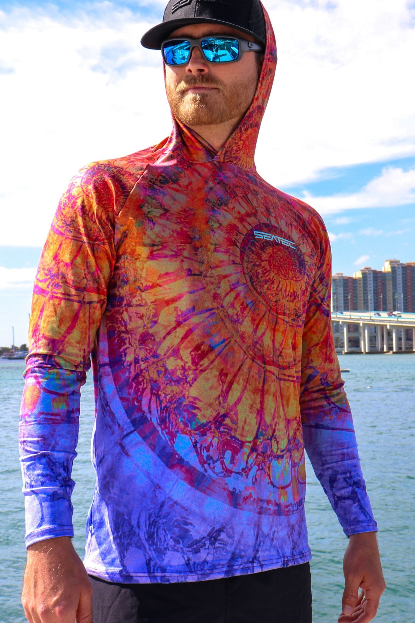 Nautilus Men's Hooded Performance Shirt – Lightweight, moisture-wicking fishing shirt for active outdoor use with UPF sun protection