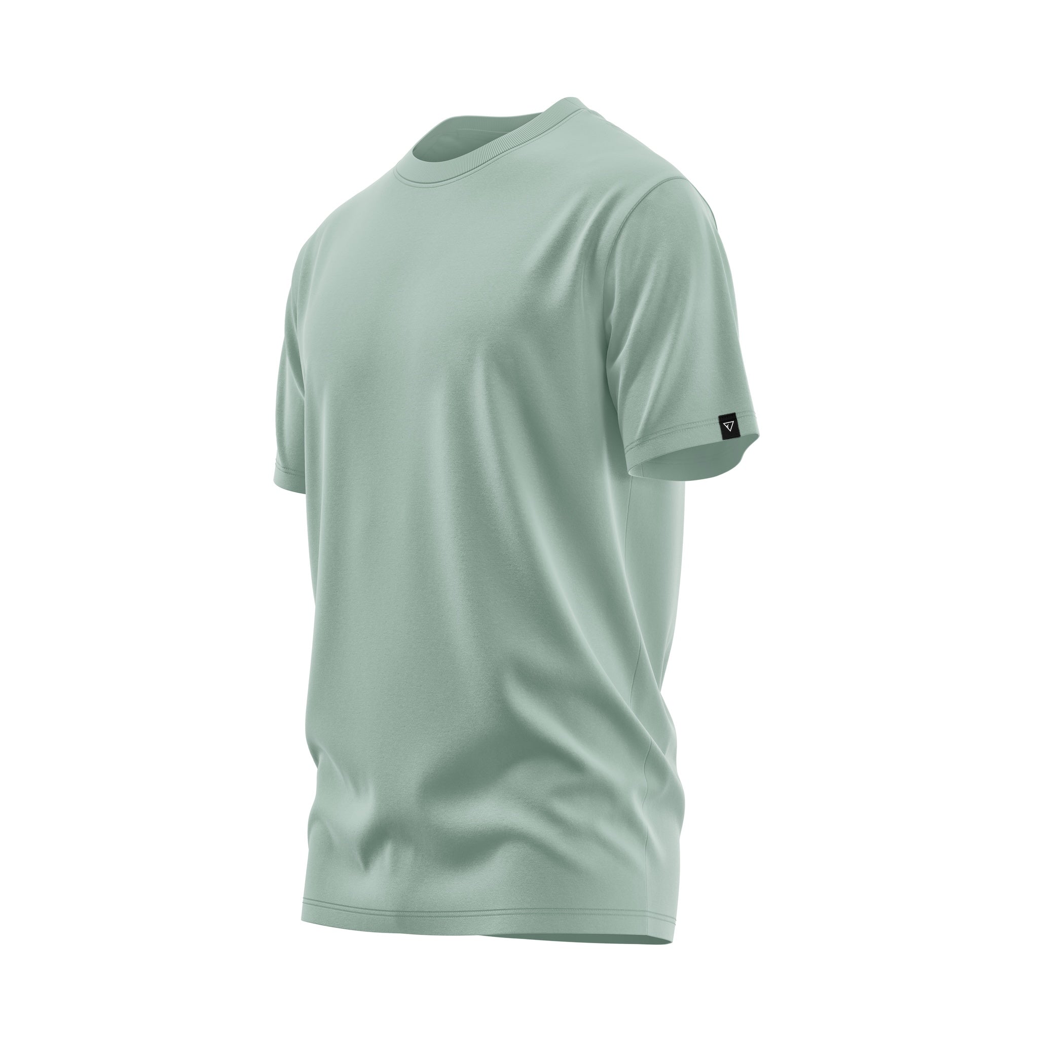 Seafoam Men's Crew Performance Short Sleeve Shirt – Lightweight, moisture-wicking fishing shirt for active outdoor use with UPF sun protection