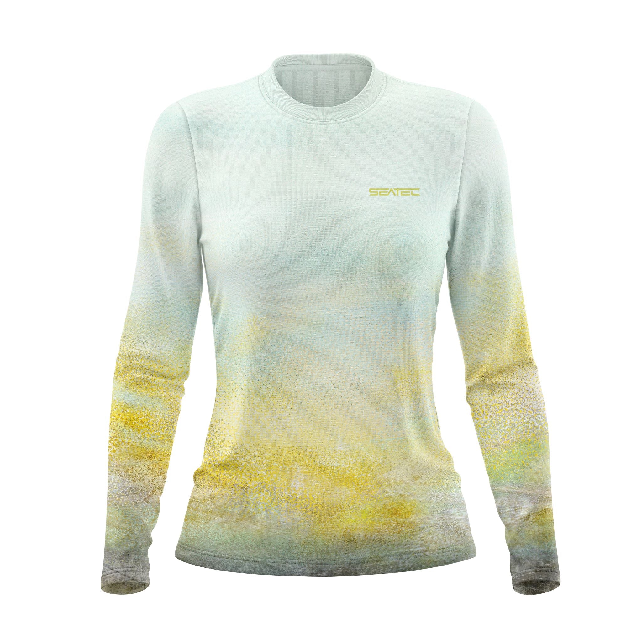 Seatec Women's Permit Crew Performance Shirt – Lightweight, moisture-wicking fishing shirt for active outdoor use with UPF sun protection