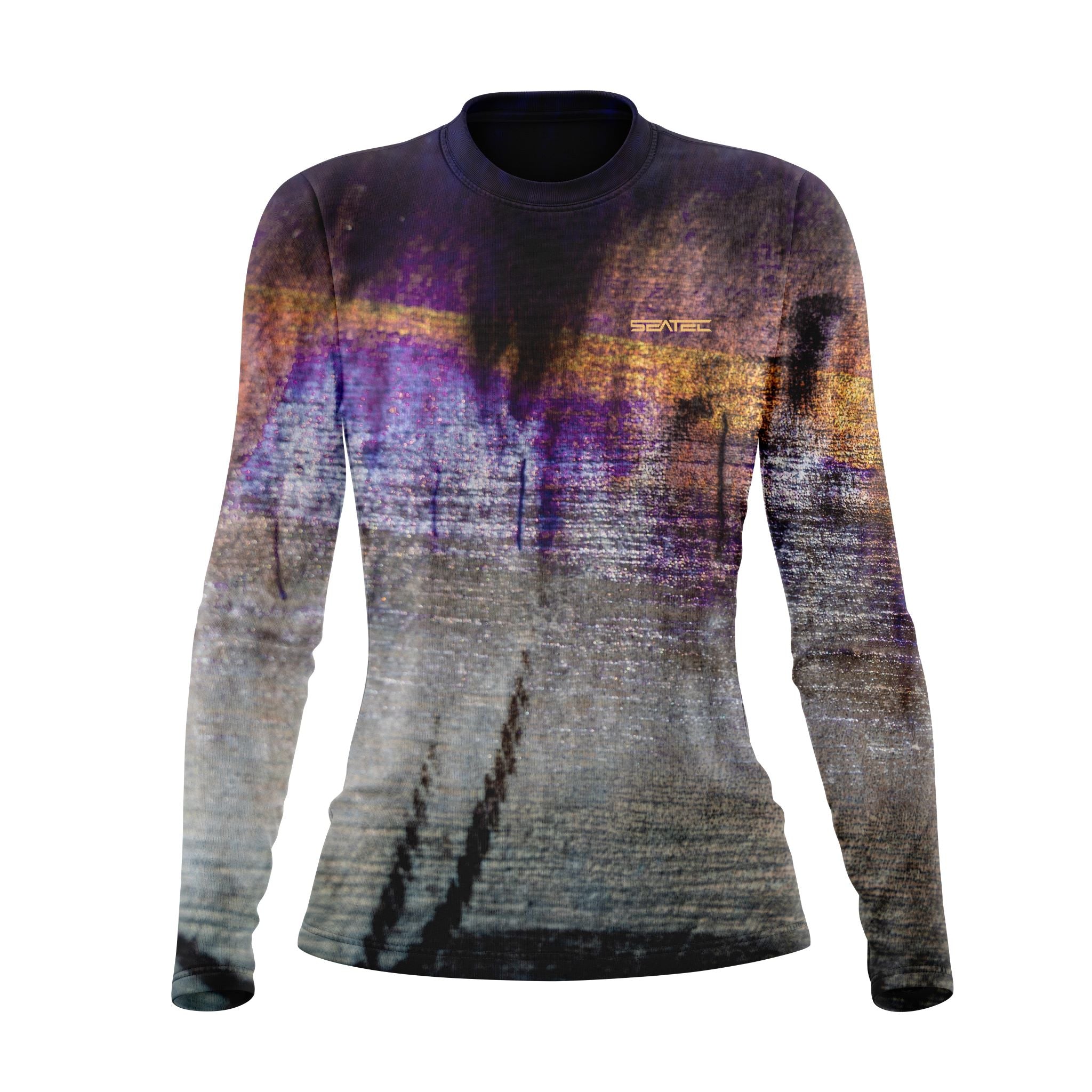 Seatec Women's Swordfish Crew Performance Shirt – Lightweight, moisture-wicking fishing shirt for active outdoor use with UPF sun protection