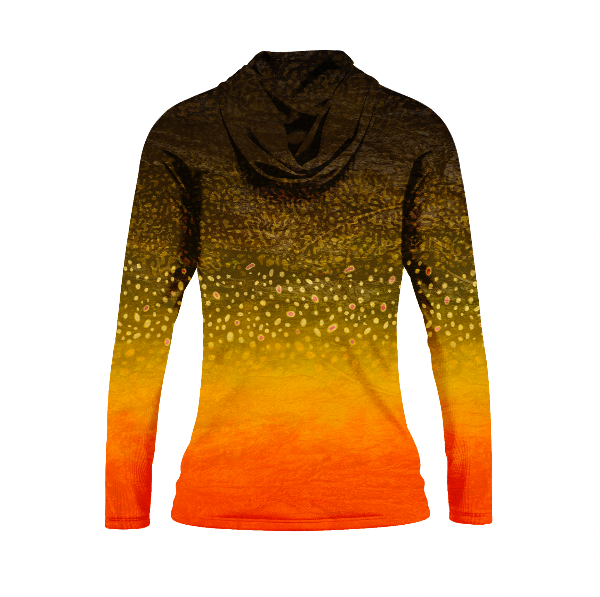 Seatec Women's Brook Trout Hooded Performance Shirt – Lightweight, moisture-wicking fishing shirt for active outdoor use with UPF sun protection