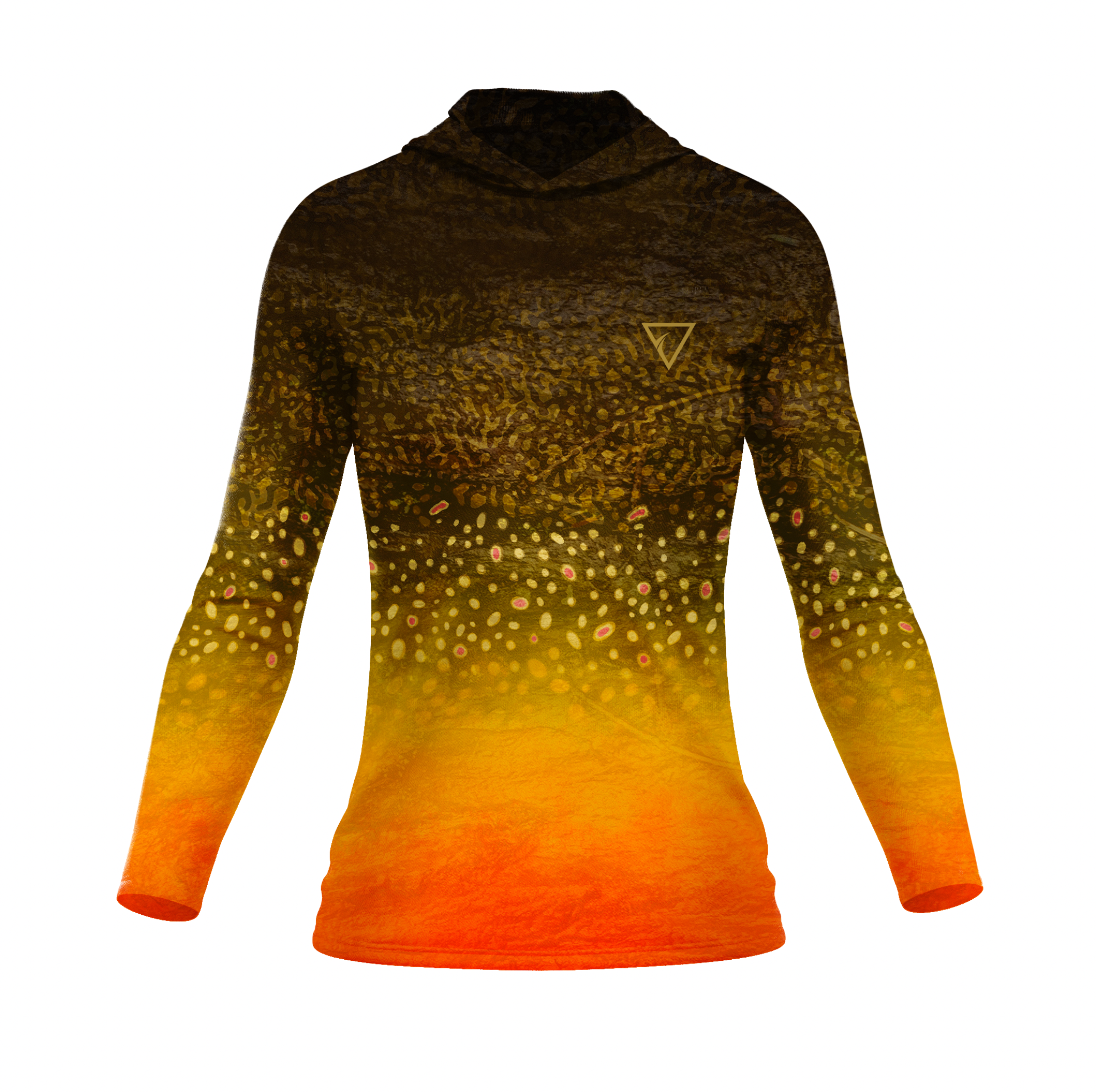 Seatec Women's Brook Trout Hooded Performance Shirt – Lightweight, moisture-wicking fishing shirt for active outdoor use with UPF sun protection