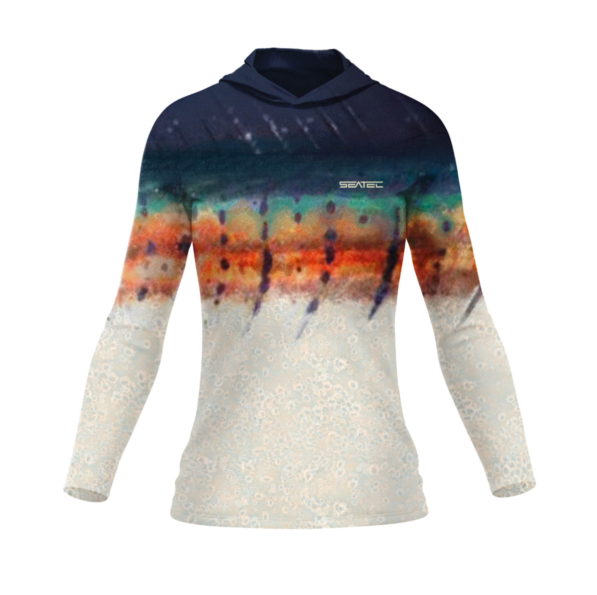 Seatec Women's Sailfish Hooded Performance Shirt – Lightweight, moisture-wicking fishing shirt for active outdoor use with UPF sun protection