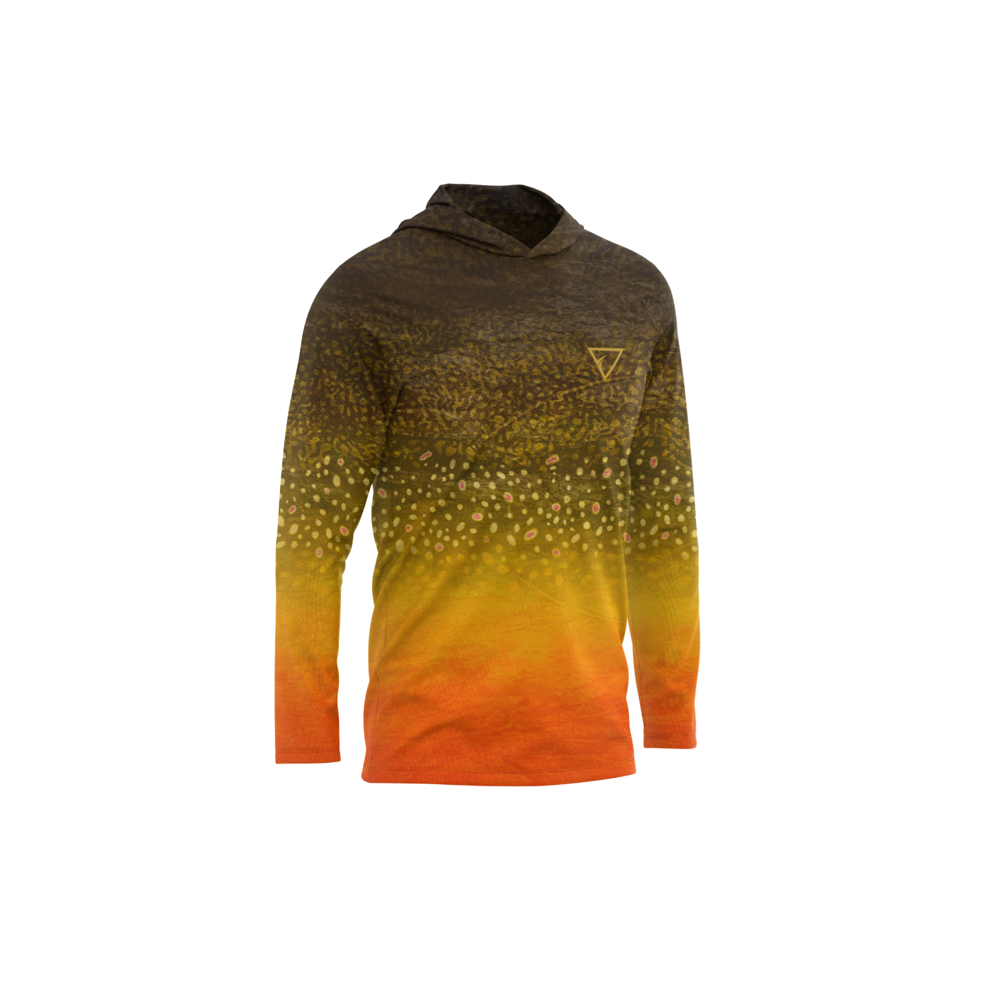 Seatec Youth Brook Trout Hooded Performance Shirt – Lightweight, moisture-wicking fishing shirt for active outdoor use with UPF sun protection