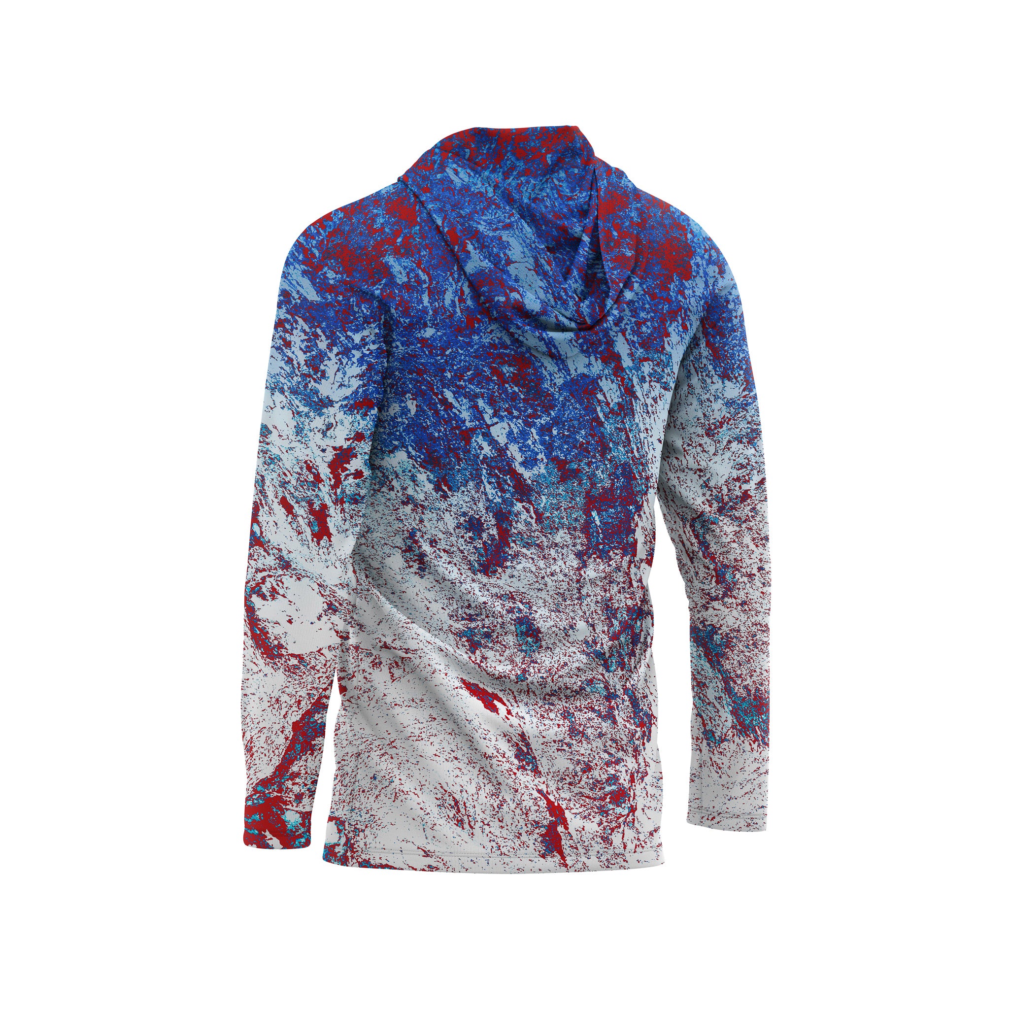 Patriot Men's Hooded Performance Shirt – Lightweight, moisture-wicking fishing shirt for active outdoor use with UPF sun protection