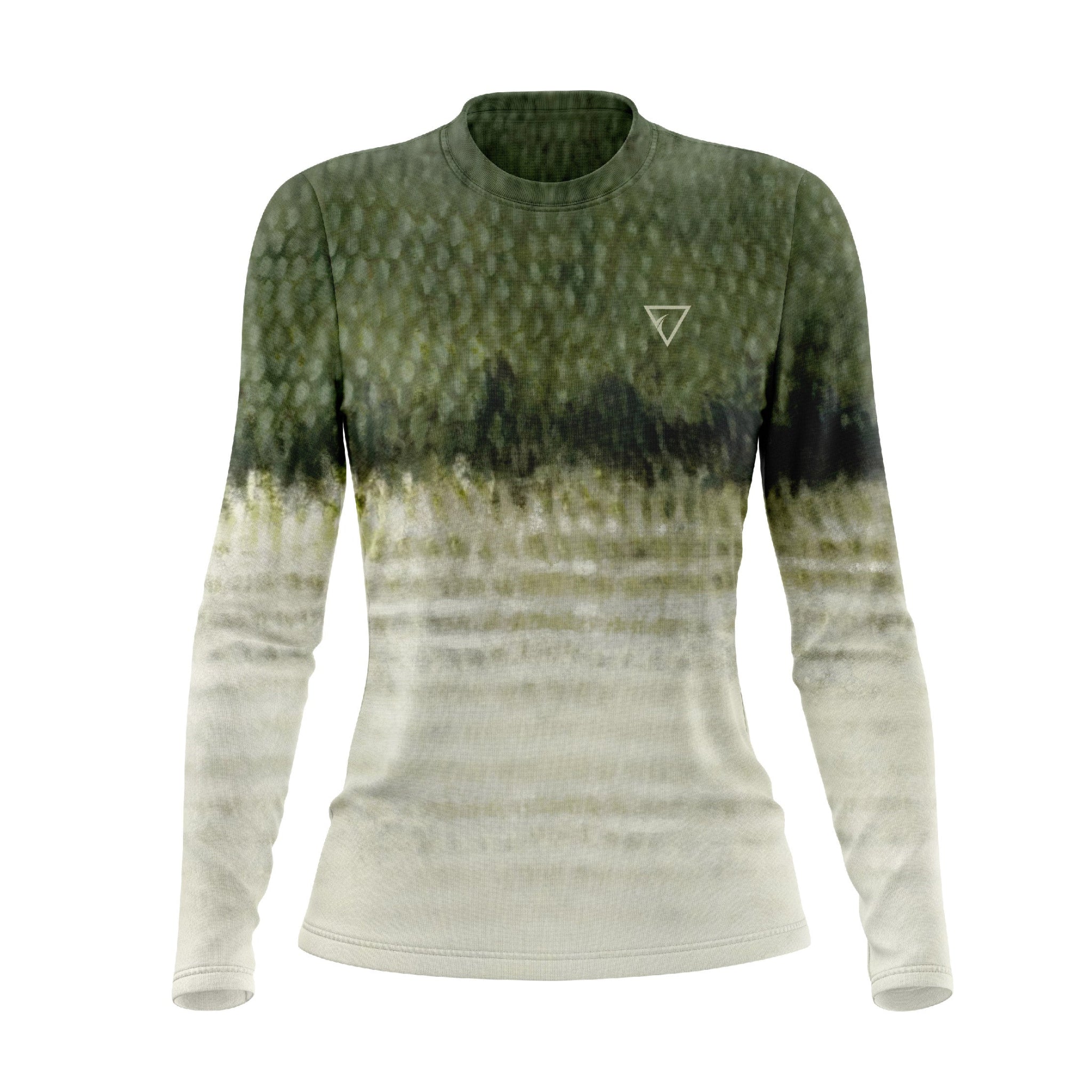 Seatec Women's Bass Crew Performance Shirt – Lightweight, moisture-wicking fishing shirt for active outdoor use with UPF sun protection