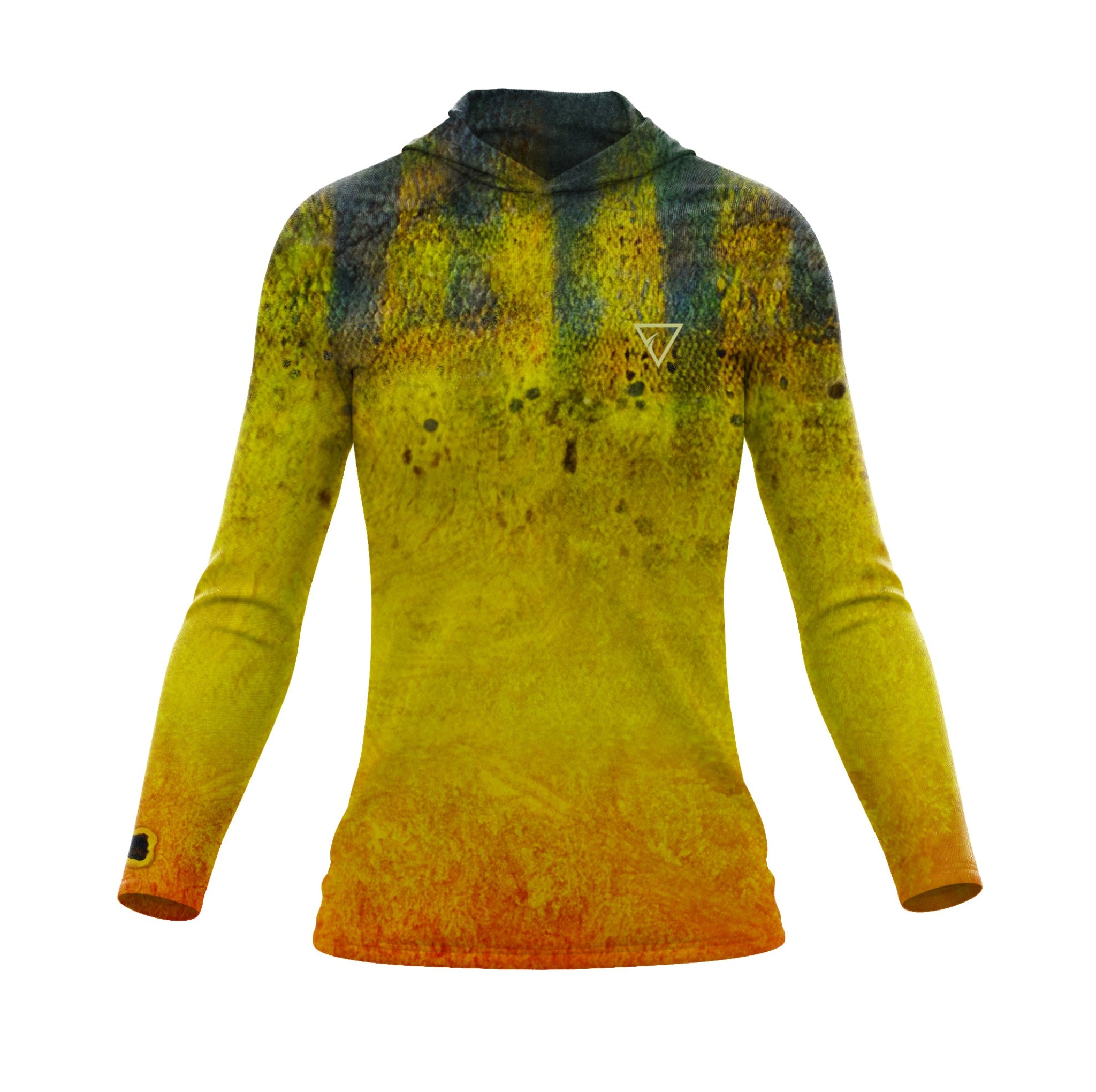 Seatec Women's Peacock Bass Hooded Performance Shirt – Lightweight, moisture-wicking fishing shirt for active outdoor use with UPF sun protection